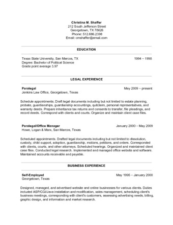 Resume Format For 7 Months Experience  
