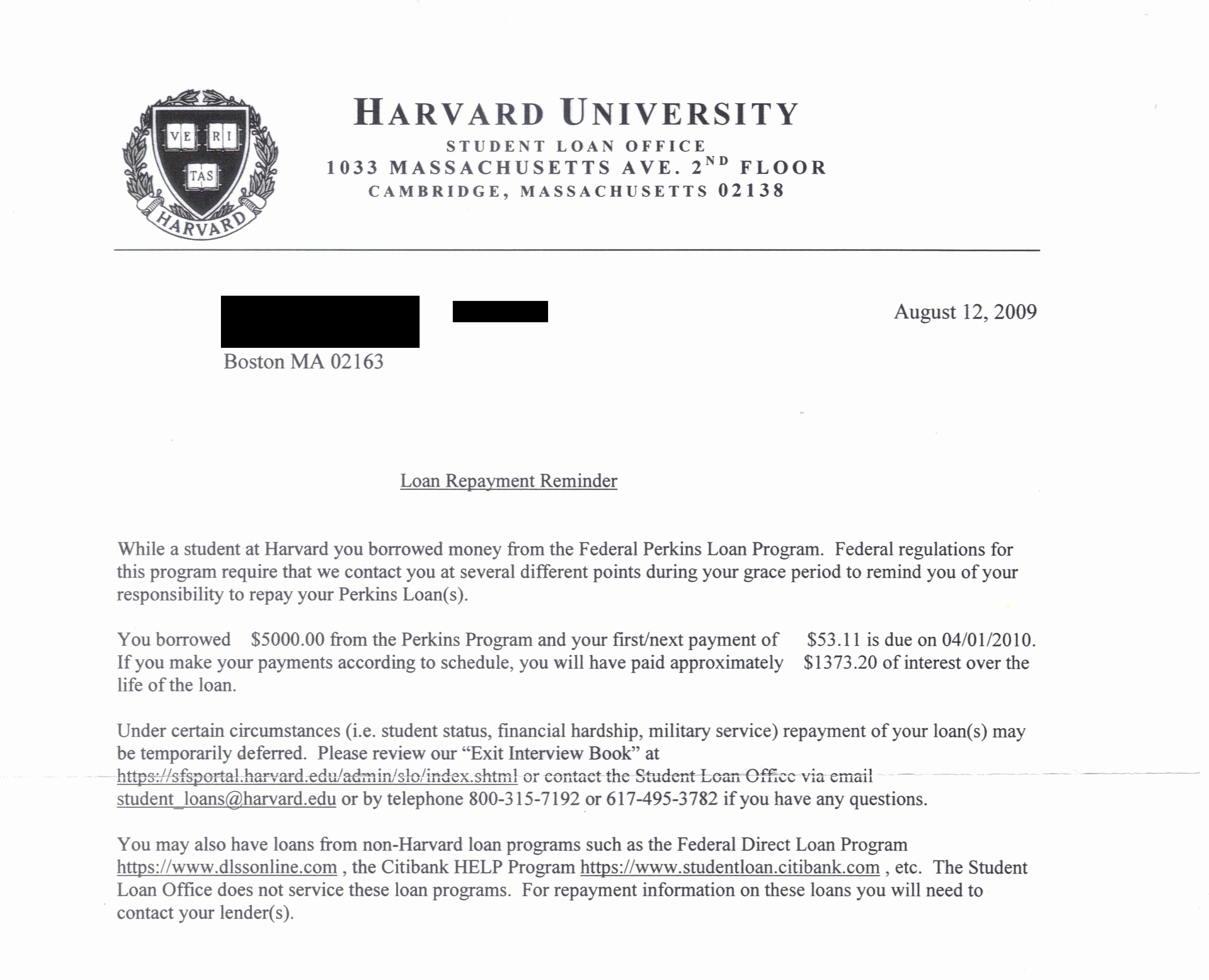Cover Letter Template Harvard  