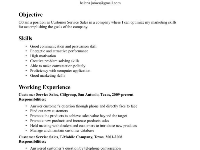 Resume Format With Skills  