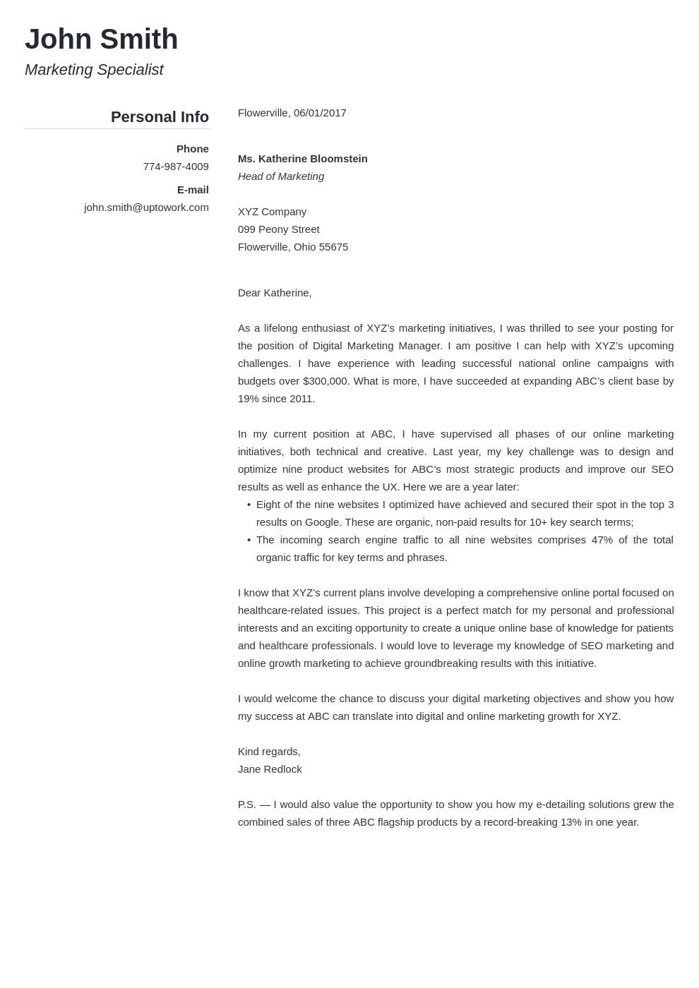 Cover Letter Template Yahoo  