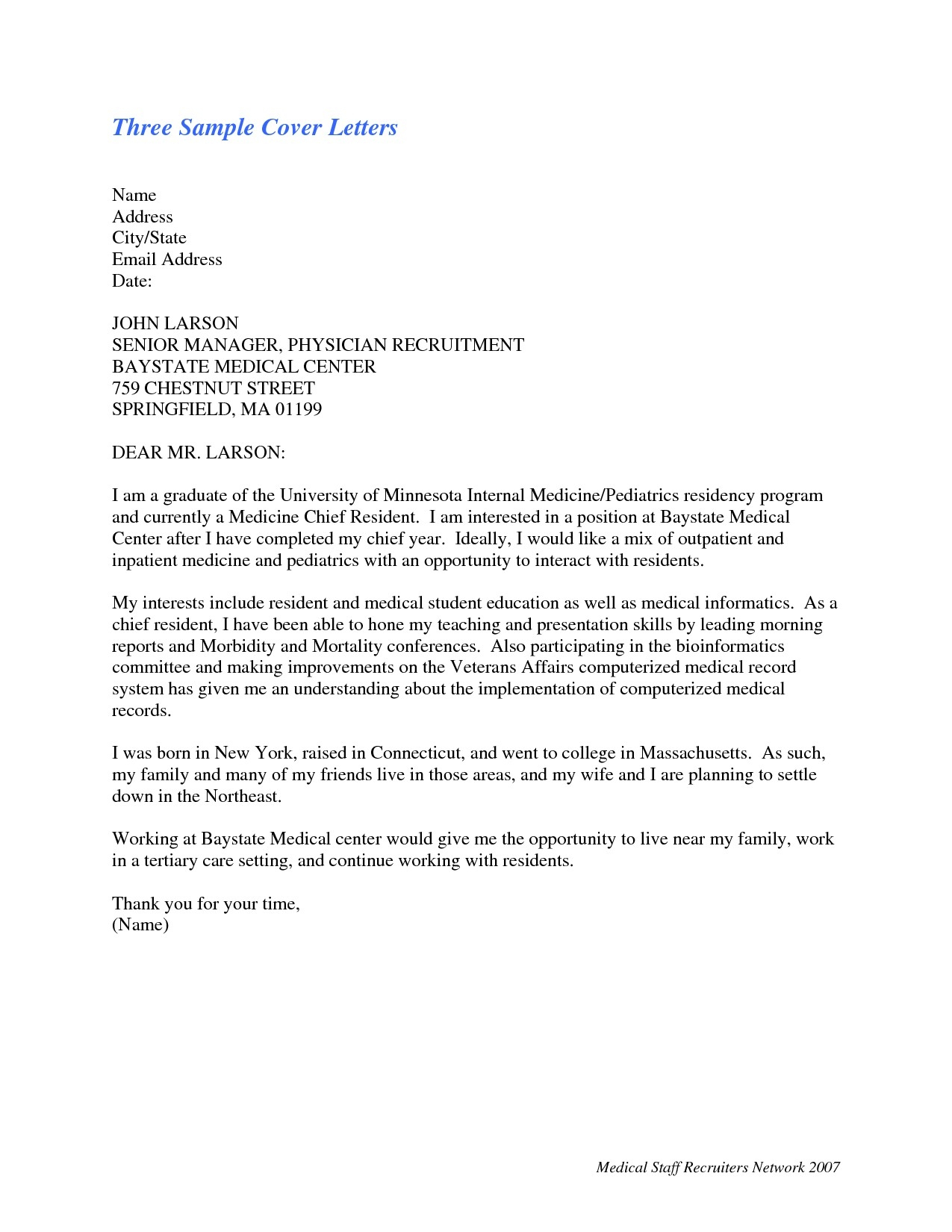 Cover Letter Template For Internal Position  