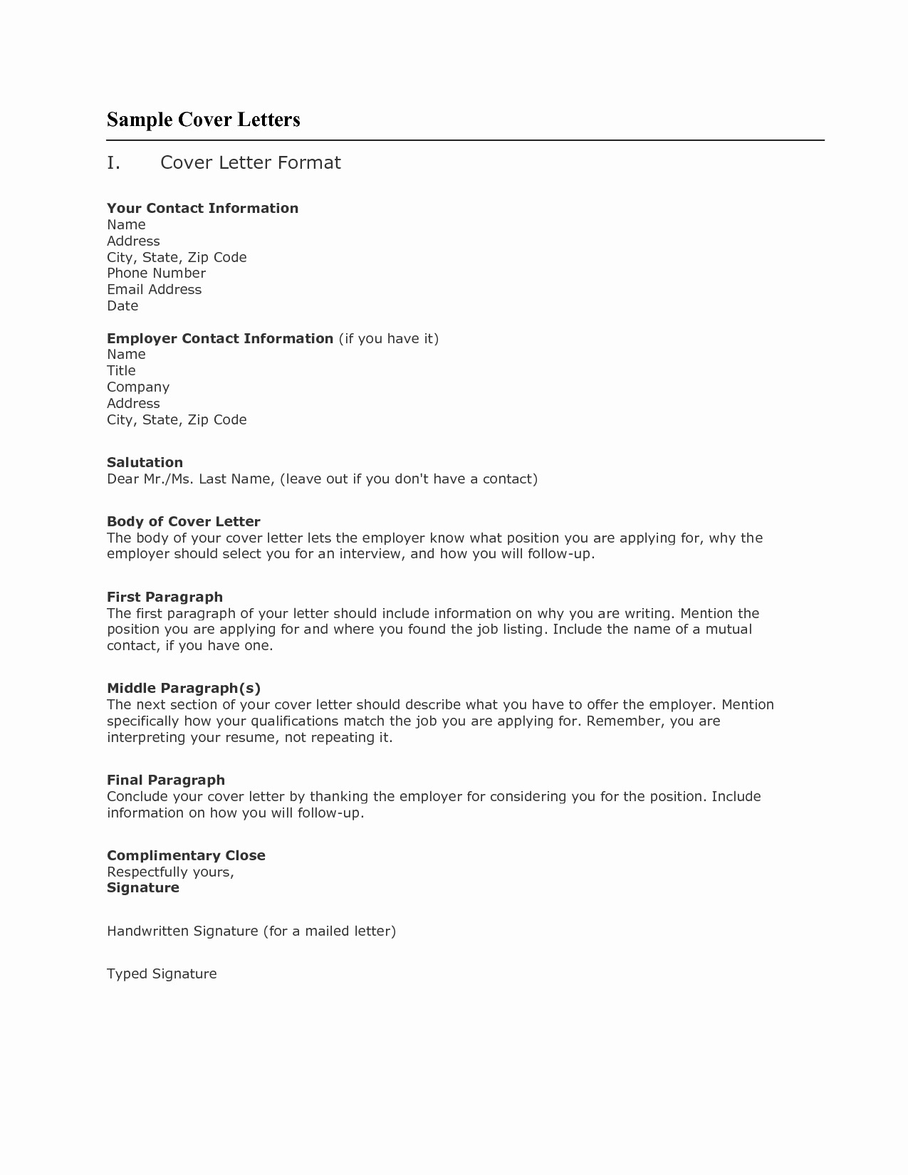 Cover Letter Template Quora  