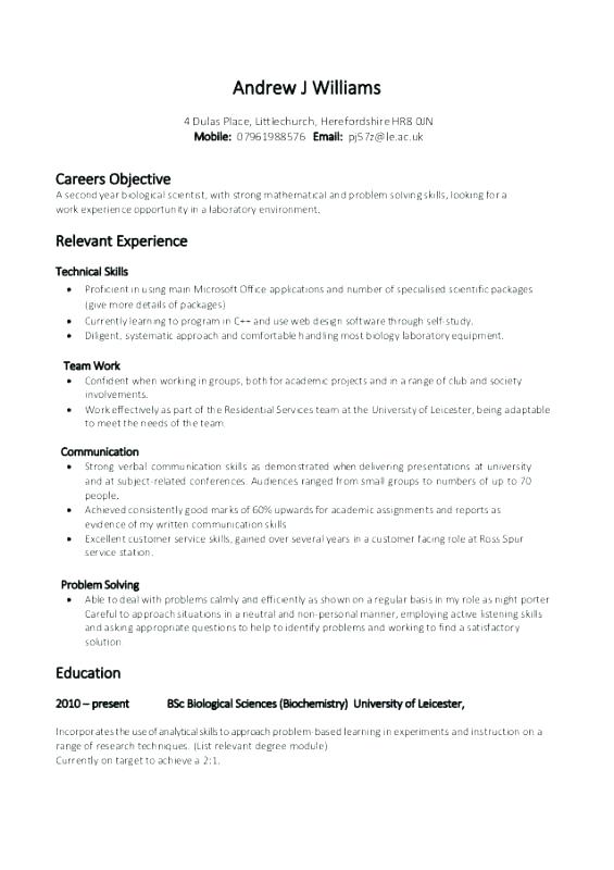 Cv Template For Over 60 