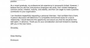 Cover Letter Template New Graduate 