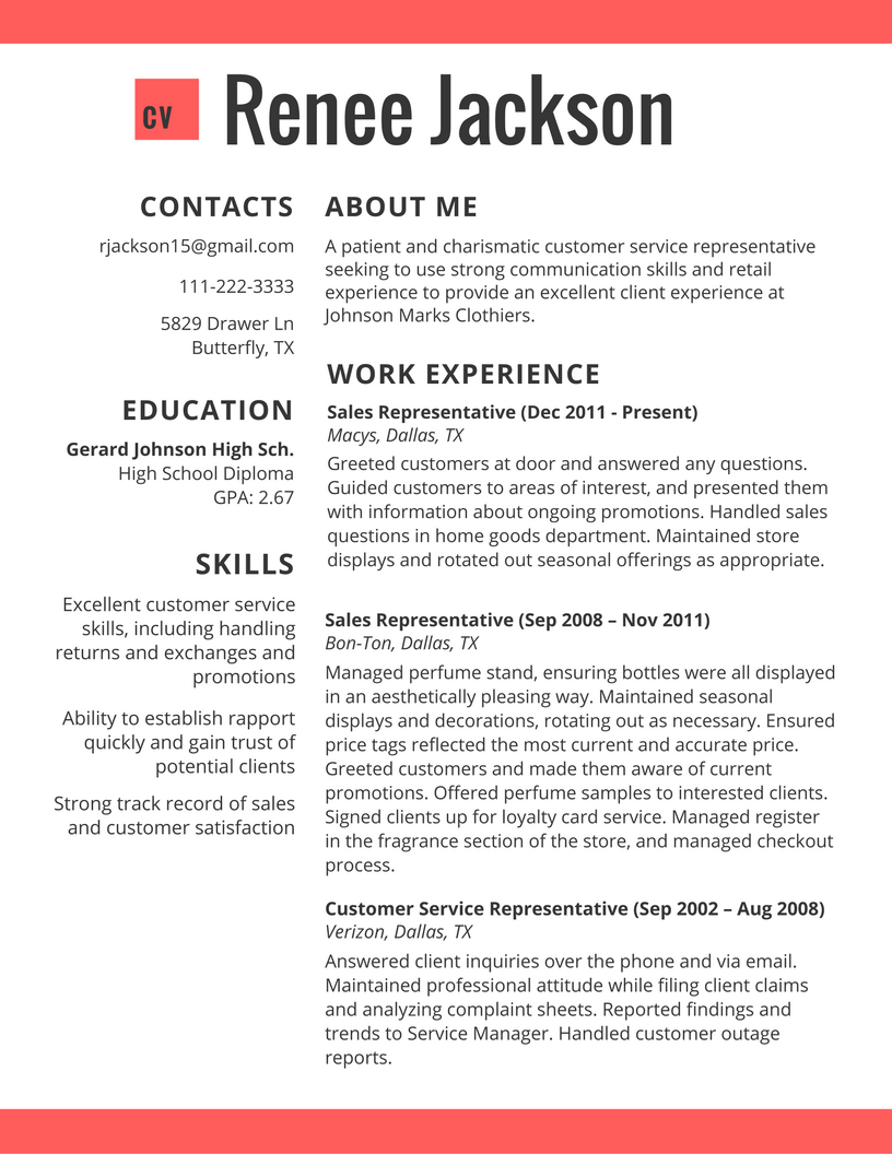 Resume Format 2017 Template  
