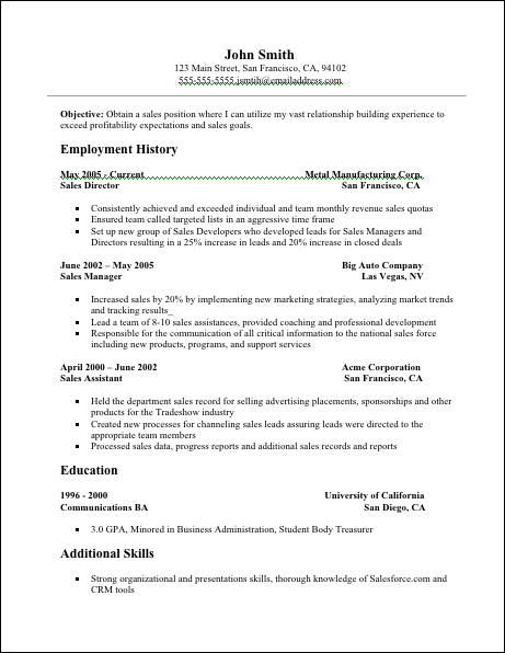 Resume Format Tips  