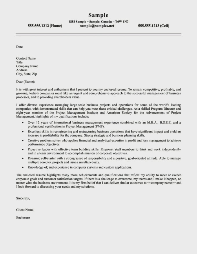 Cover Letter Template The Muse 
