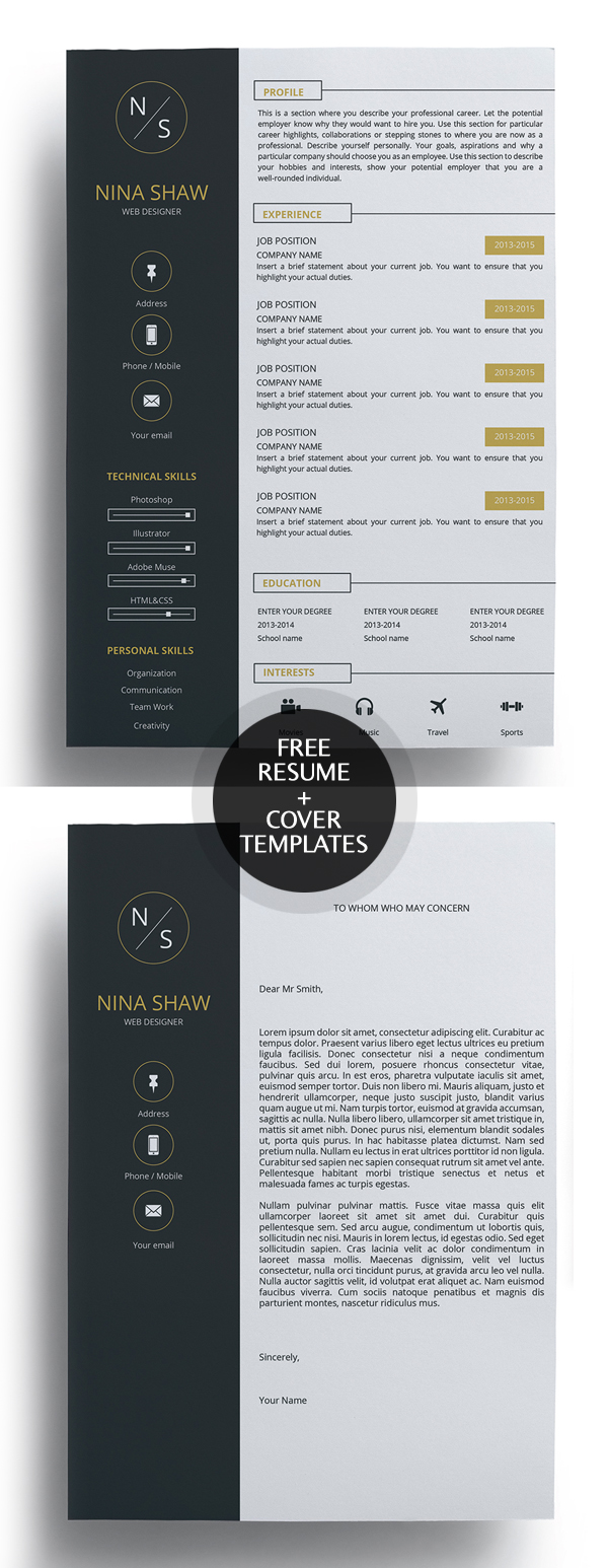 Cover Letter Template Design Free 