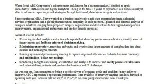 Cover Letter Template Business Analyst 