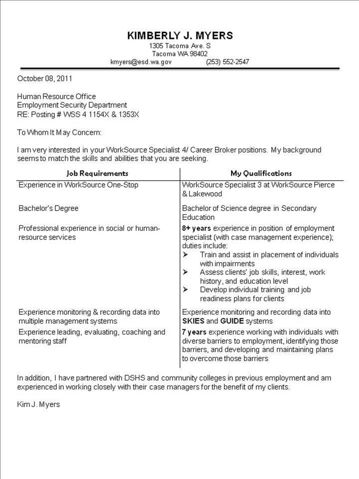 T Chart Cover Letter Template 