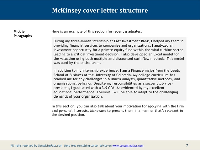 Cover Letter Template Consulting  