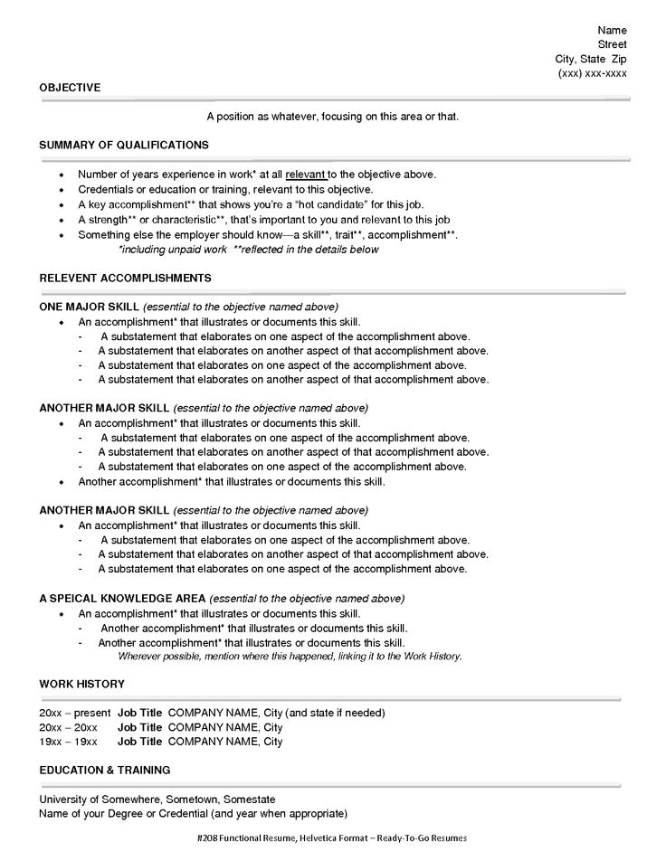 resume format without dates