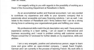 Cover Letter Template Germany 