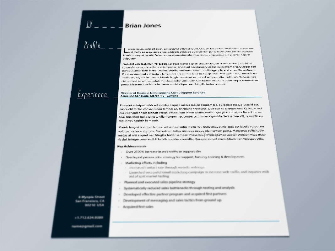 Cover Letter Template Indesign 