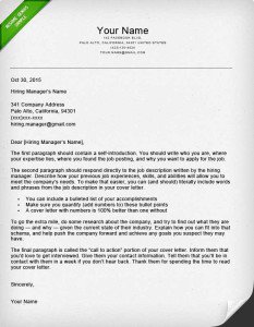Cover Letter Template On Pages  