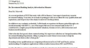 Cover Letter Template Banking 