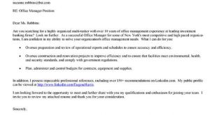 Cover Letter Template Office 