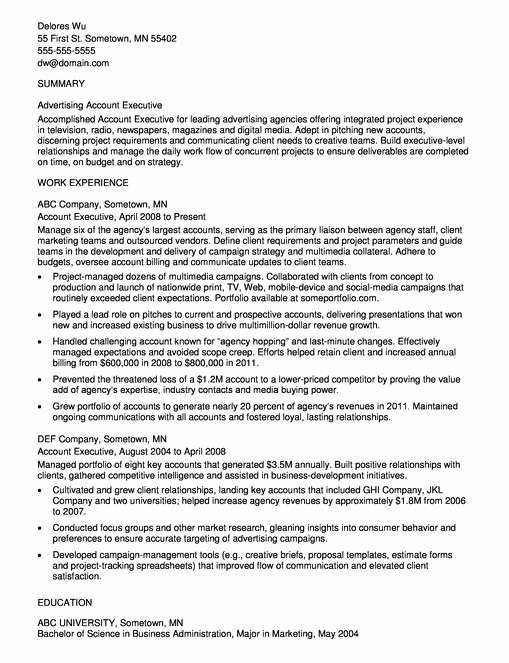 Resume Format For Ats 